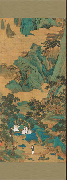 Painting: Mountains & Characters 仇英山水图