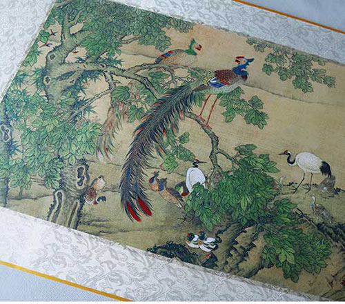 Painting: All Birds Paying Homage to the Phoenix, 百鸟朝凤